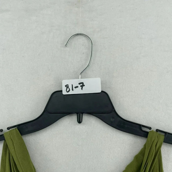 APT.9 Tank Top Women Sz L Green Pullover Studded Beads Shirred Halter Neck Boho - Picture 11 of 11